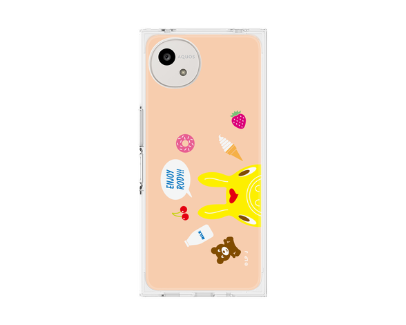 AQUOS wish5 ロディ - フェイス - ベージュ プレミアムスクエアケース