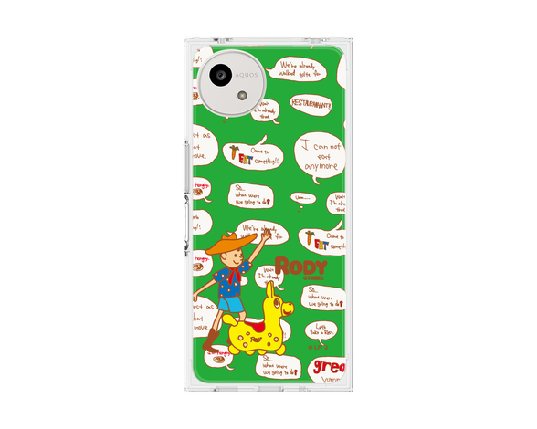 AQUOS wish5 ロディ - ロディとロディボーイ1 プレミアムスクエアケース