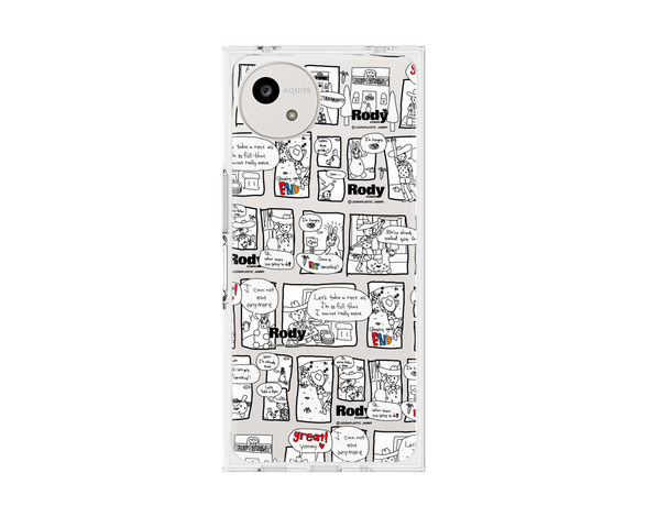 AQUOS wish5 ロディ - コミック2 プレミアムスクエアケース