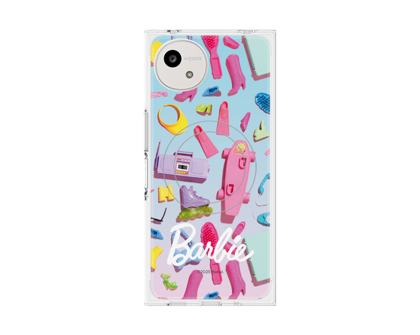 AQUOS wish5 Barbie - お出かけ プレミアムスクエアケース with SnapMag