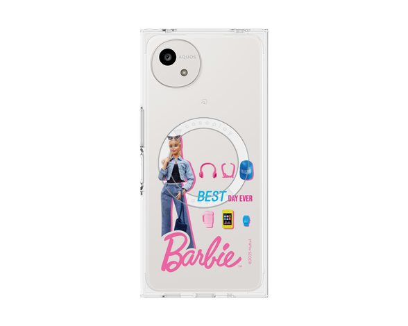 AQUOS wish5 Barbie - BEST DAY EVER プレミアムスクエアケース with SnapMag