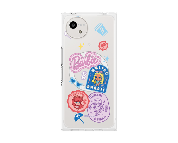 AQUOS wish5 Barbie - CUTIE STYLE2 プレミアムスクエアケース with SnapMag