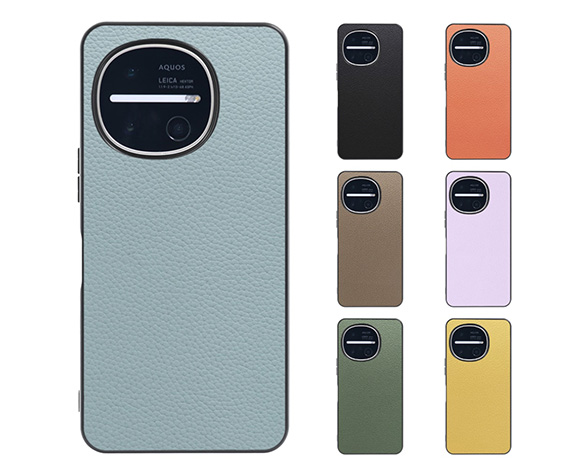 「Luxury-Shell Series」AQUOS R11用 薄くて軽い 厳選本革仕様 背面型ケース