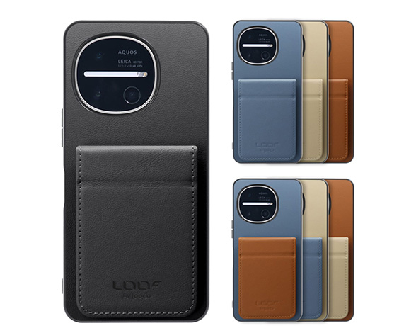 昭和11年華族会館記念品（専用ケース付き） BASIC-SHELL SLIM CARD 2カード」AQUOS R11用 背面ケース カード収納