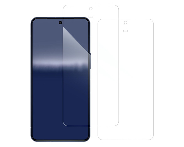 【お得な二枚入り】AQUOS R11用 ソフトフィルム 保護フィルム 気泡無し 貼りやすい 指紋防止 [クリア仕様]
