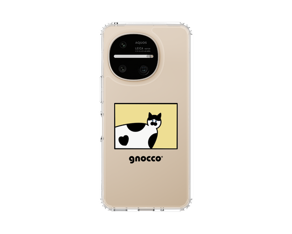 AQUOS R11 gnocco - スクエア - イエロー スリムプロテクションケース