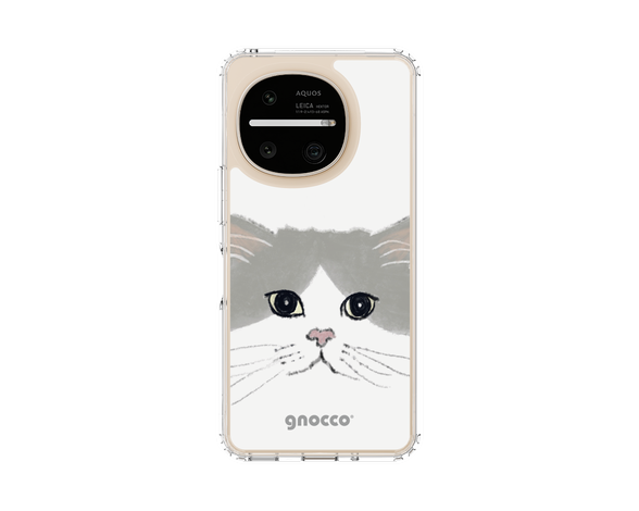 AQUOS R11 gnocco - 見つめる スリムプロテクションケース