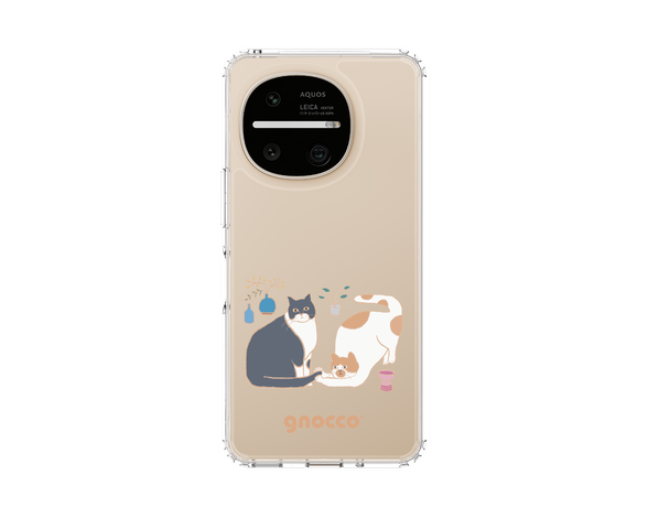 AQUOS R11 gnocco - しっぽあそび スリムプロテクションケース