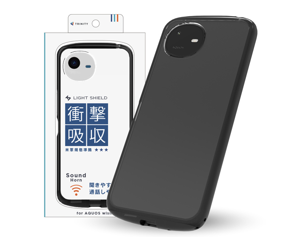 AQUOS wish6 [LIGHT SHIELD] 衝撃吸収 ハイブリッドケース