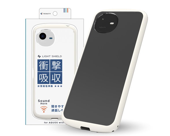 AQUOS wish6 [LIGHT SHIELD] 衝撃吸収 ハイブリッドケース