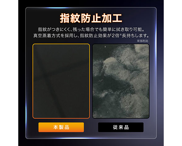 AQUOS wish6 ガラスフィルム 「GLASS PREMIUM FILM」スタンダードサイズ 超透明 3