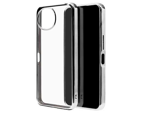 AQUOS wish6 専用ケース ソフトケース TPU メタルフレーム SV