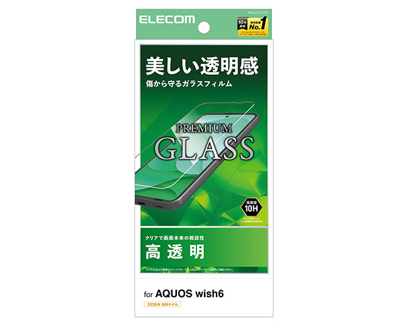 AQUOS wish6 ｶﾞﾗｽﾌｨﾙﾑ 高透明