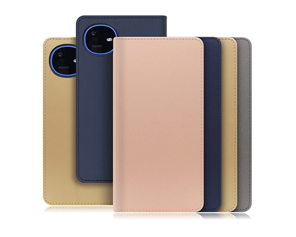 「SKIN Series」AQUOS wish6用 滑らかな手触り 手帳型スマホケース