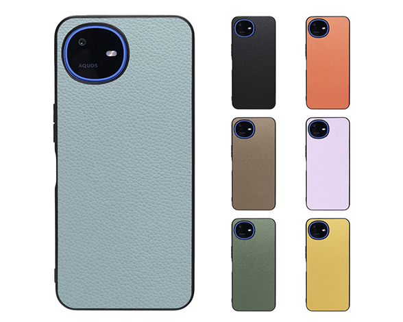 「Luxury-Shell Series」AQUOS wish6用 薄くて軽い 厳選本革仕様 背面型ケース
