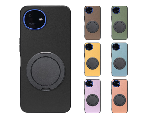 「RING-SHELL Series」AQUOS wish6用 リング＆スタンド機能付き 背面型ケース