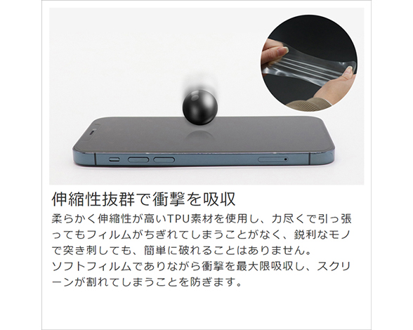 【お得な二枚入り】AQUOS wish6用 ソフトフィルム 保護フィルム 気泡無し 貼りやすい 指紋防止 [クリア仕様] 3