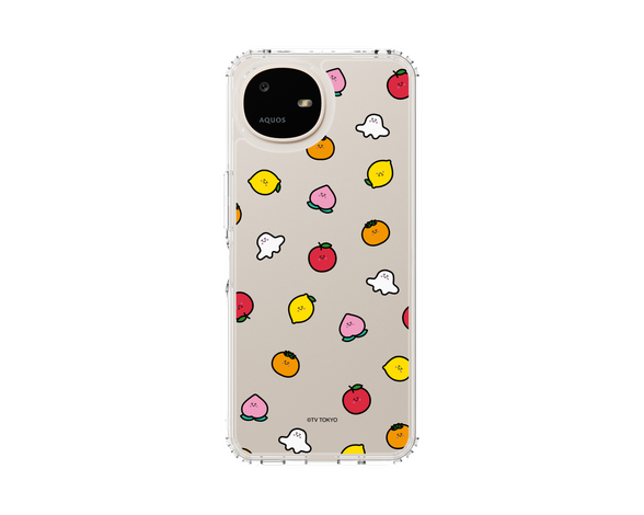AQUOS wish6 シナぷしゅ フルーツ スリムプロテクションケース