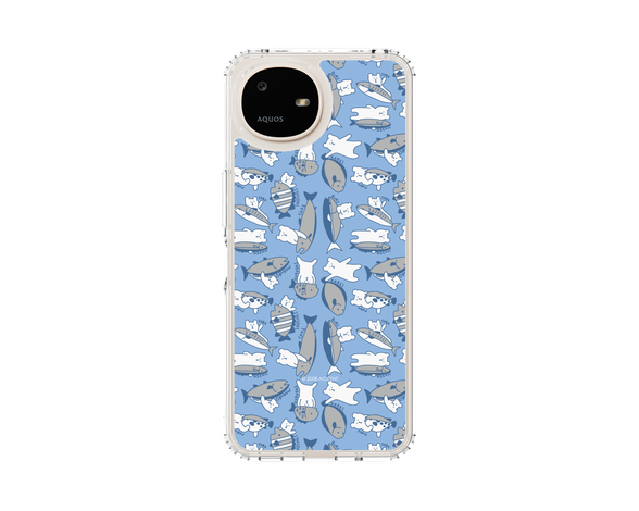 AQUOS wish6 CRAFTHOLIC Fish スリムプロテクションケース