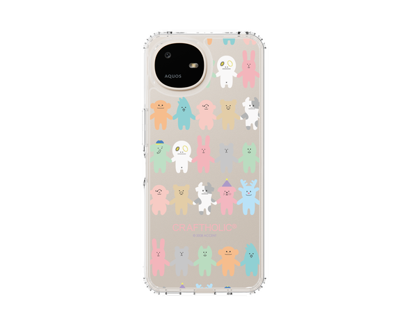 AQUOS wish6 CRAFTHOLIC Friends スリムプロテクションケース