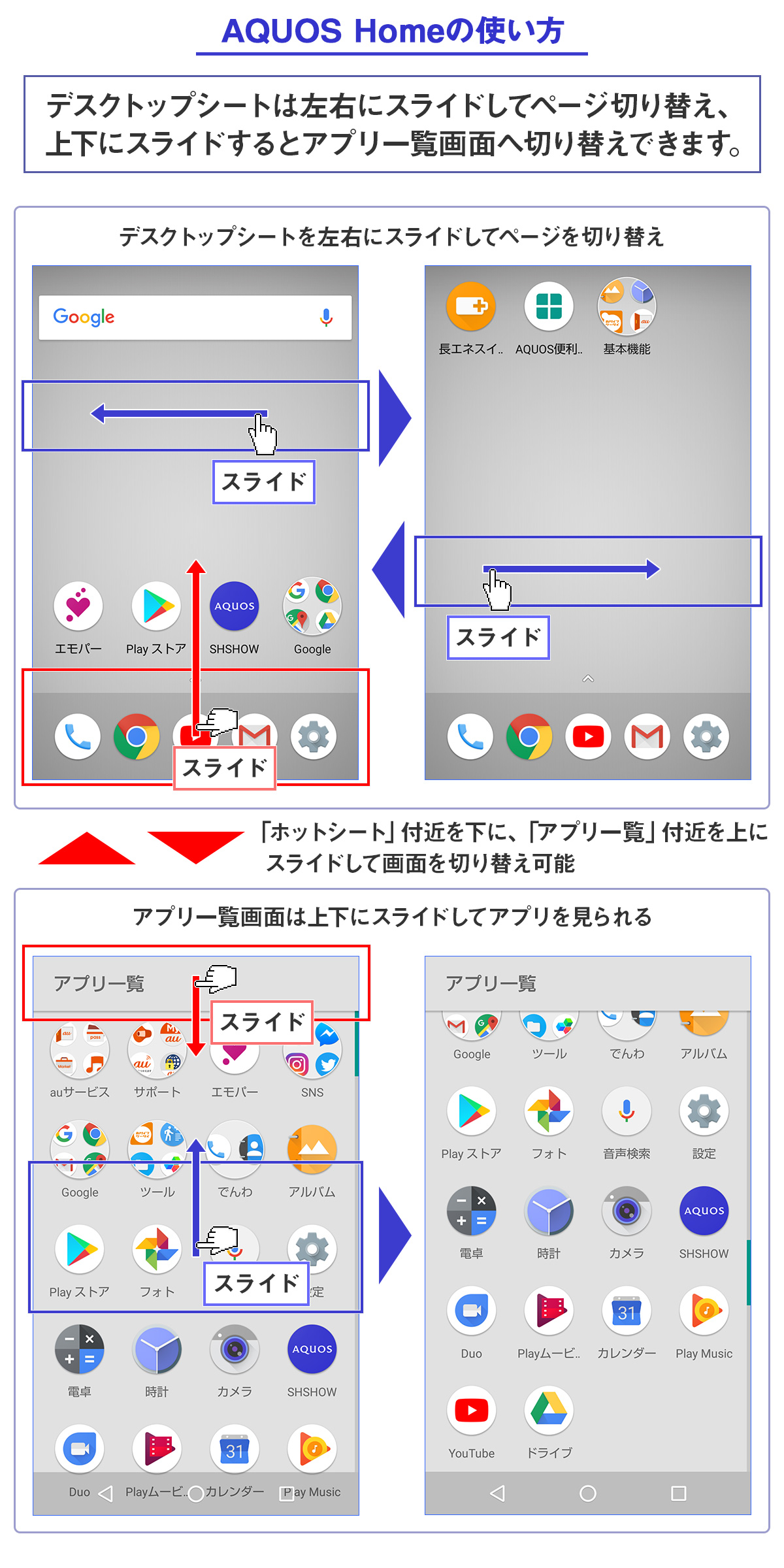 Aquos Homeを使いこなそう Aquos シャープ