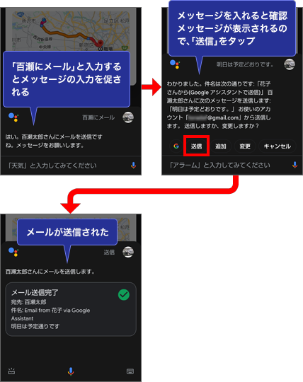 メールの作成と送信