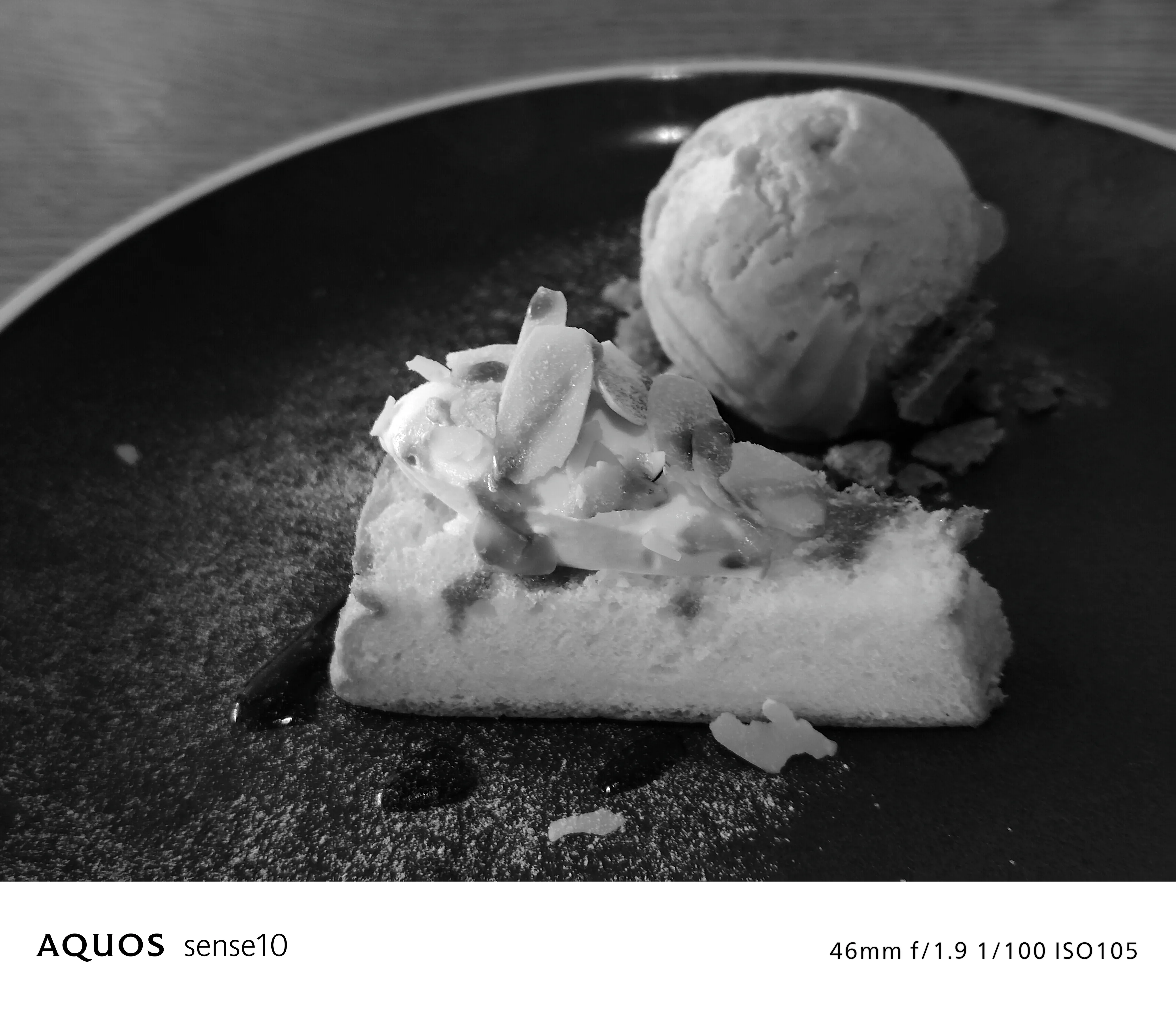 グレースケール フィルターON 写真