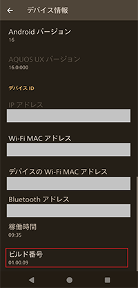 ビルド番号